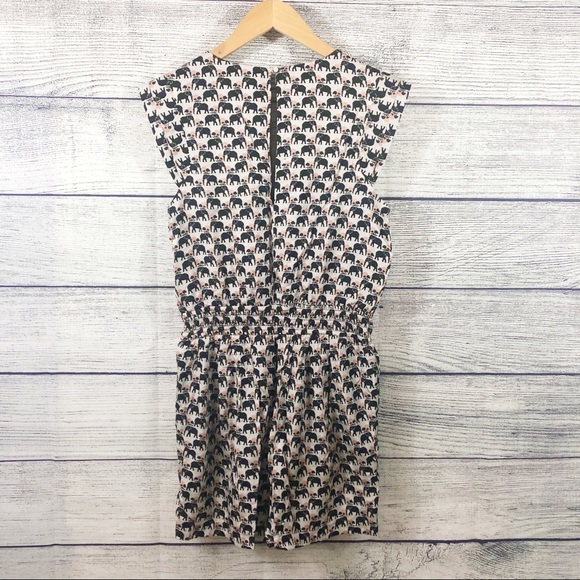 BCBGeneration elephant print romper size medium - Picture 2 of 7